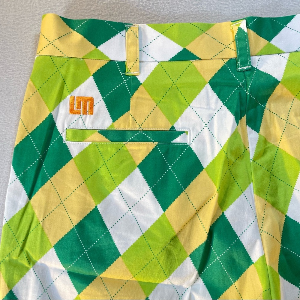 Loudmouth Mens Argyle Golf Shorts Size 34